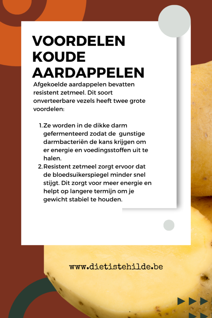 Voordelen koude aardappelen: resistent zetmeel