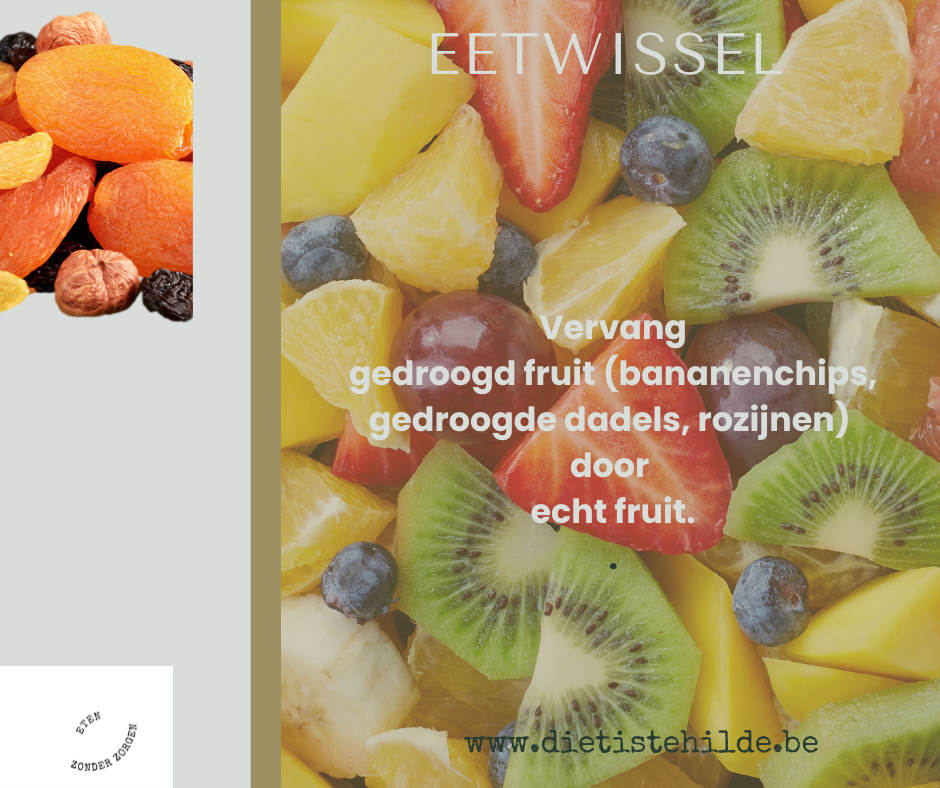 gedroogde vruchten of echt fruit